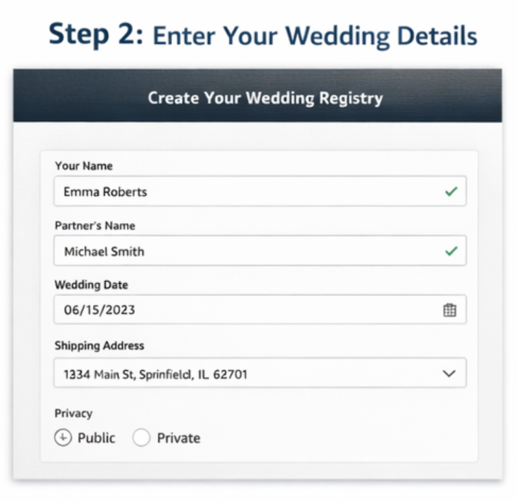 Amazon Wedding Registry